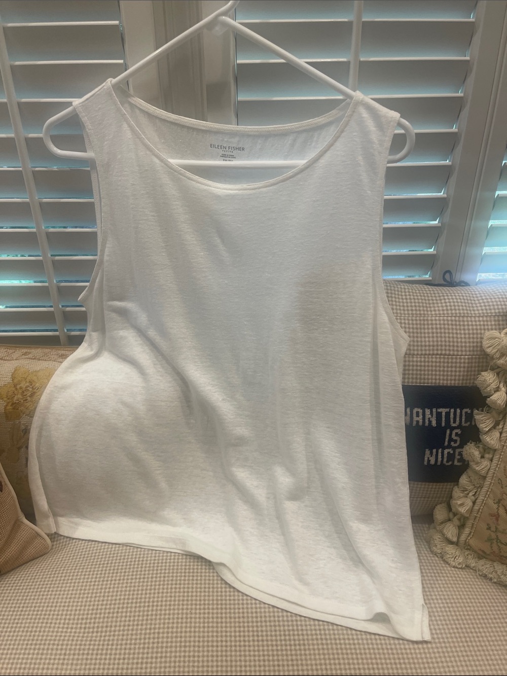 Little white linen summer top!